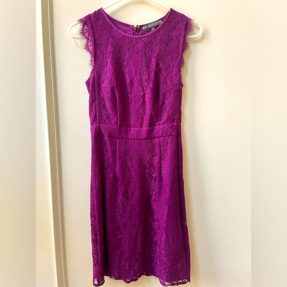 Brixon Ivy lace purple dress size XS